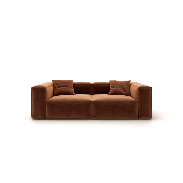 Eleanor Modular Sofa – Velvet Collection – Copper