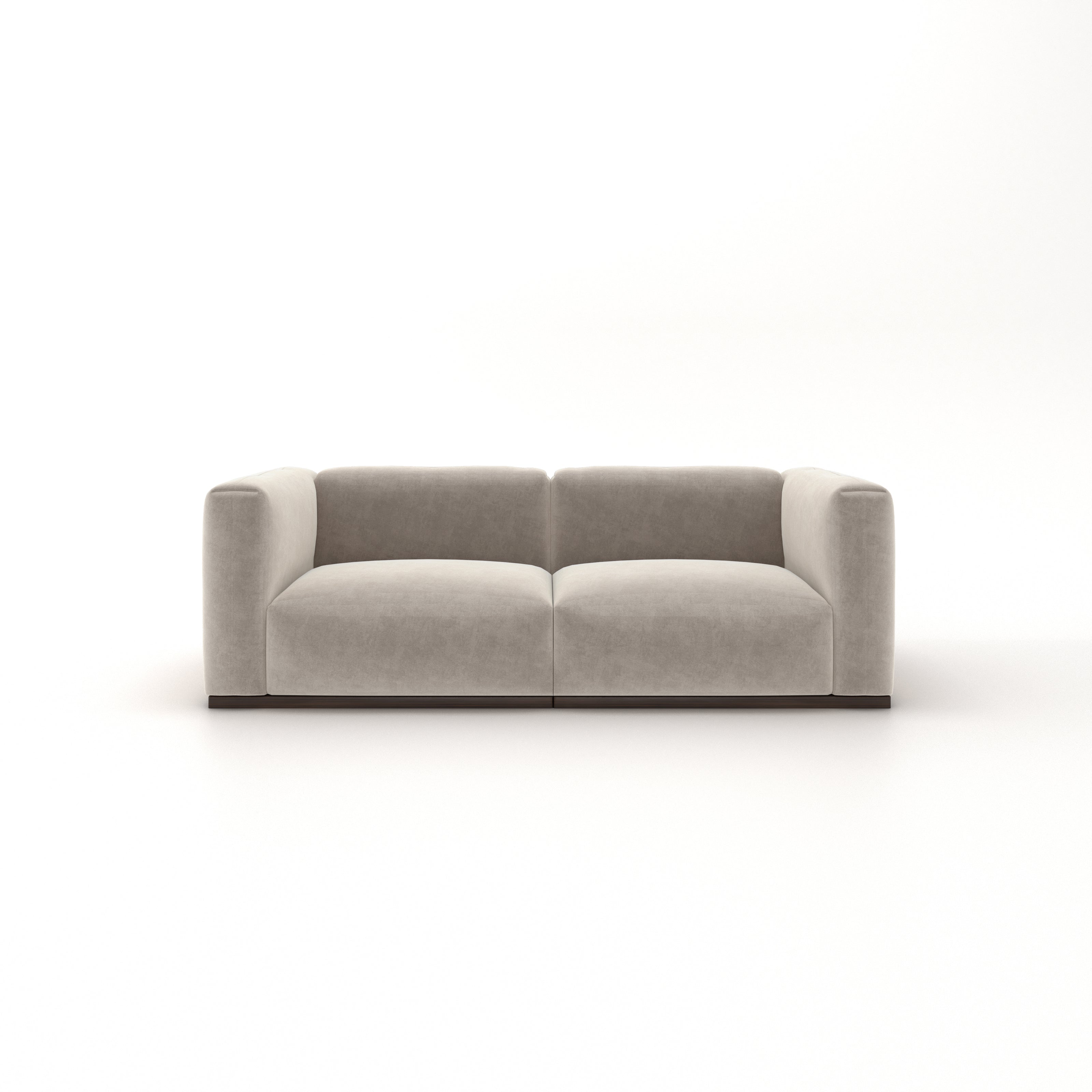 Charlotte Modular Sofa – Velvet Collection – Alabaster