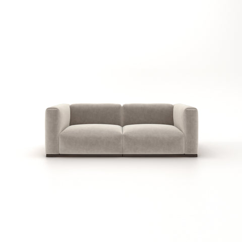 Charlotte Modular Sofa – Velvet Collection – Alabaster