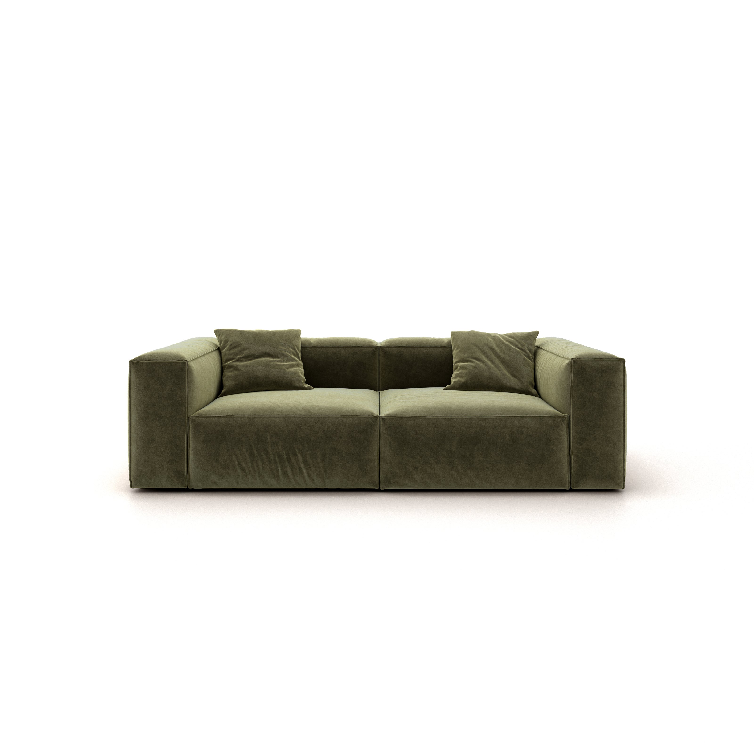 Eleanor Modular Sofa – Velvet Collection – Olive