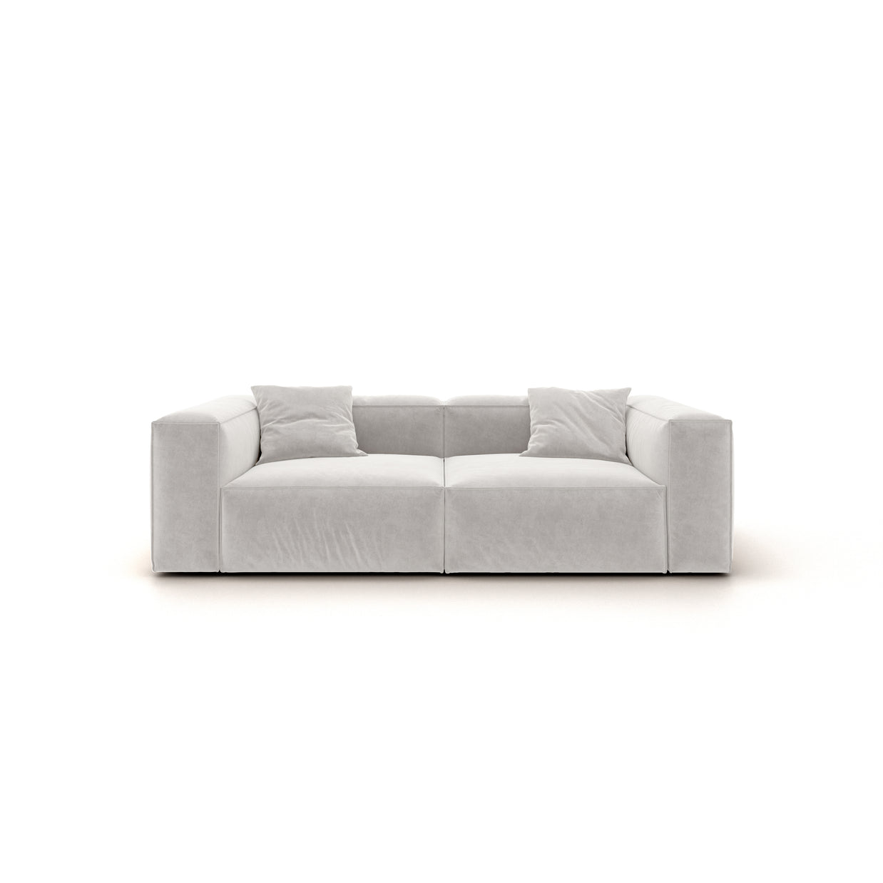 Eleanor Modular Sofa – Velvet Collection – Pearl