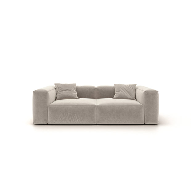 Eleanor Modular Sofa – Velvet Collection – Alabaster