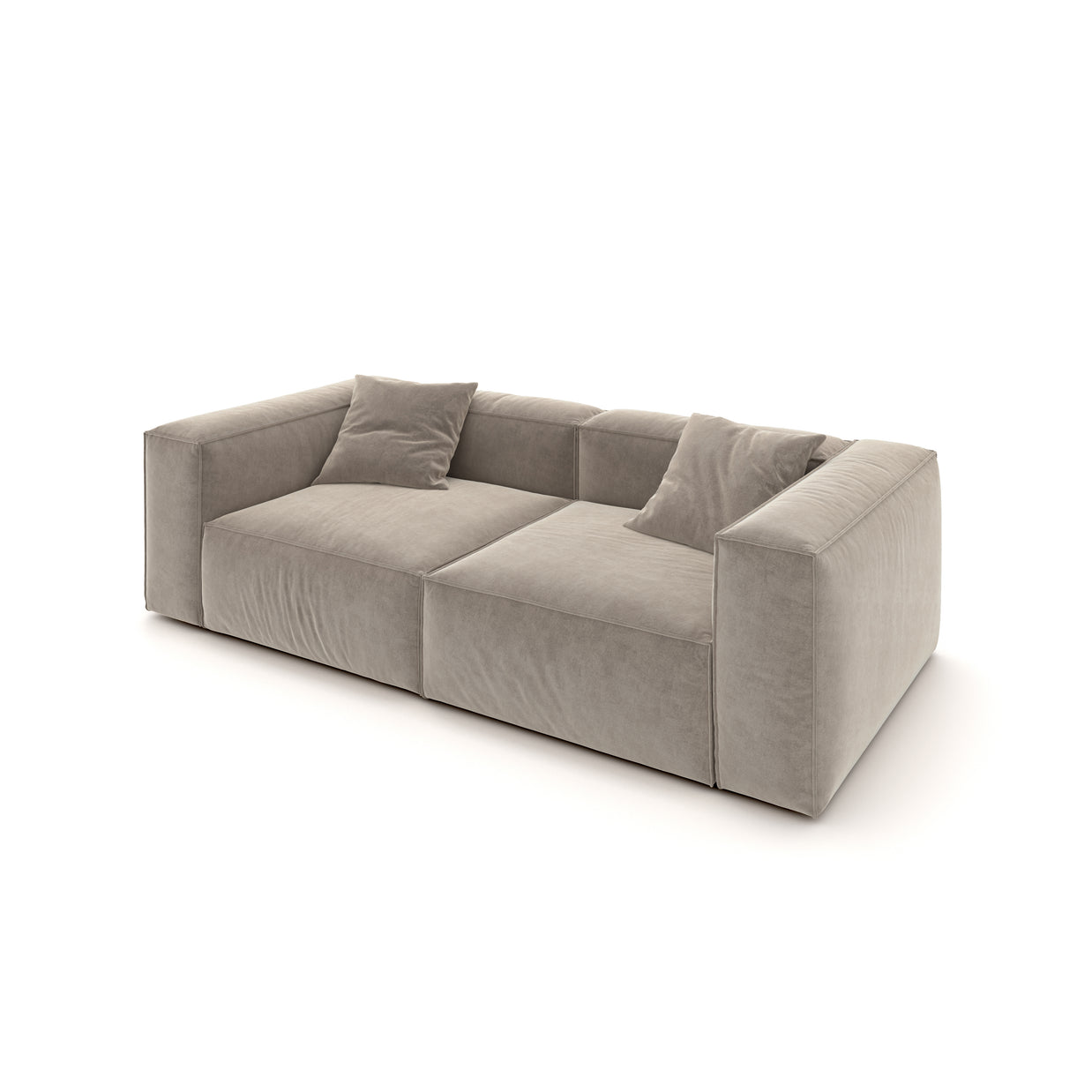 Eleanor Modular Sofa – Velvet Collection – Champagne