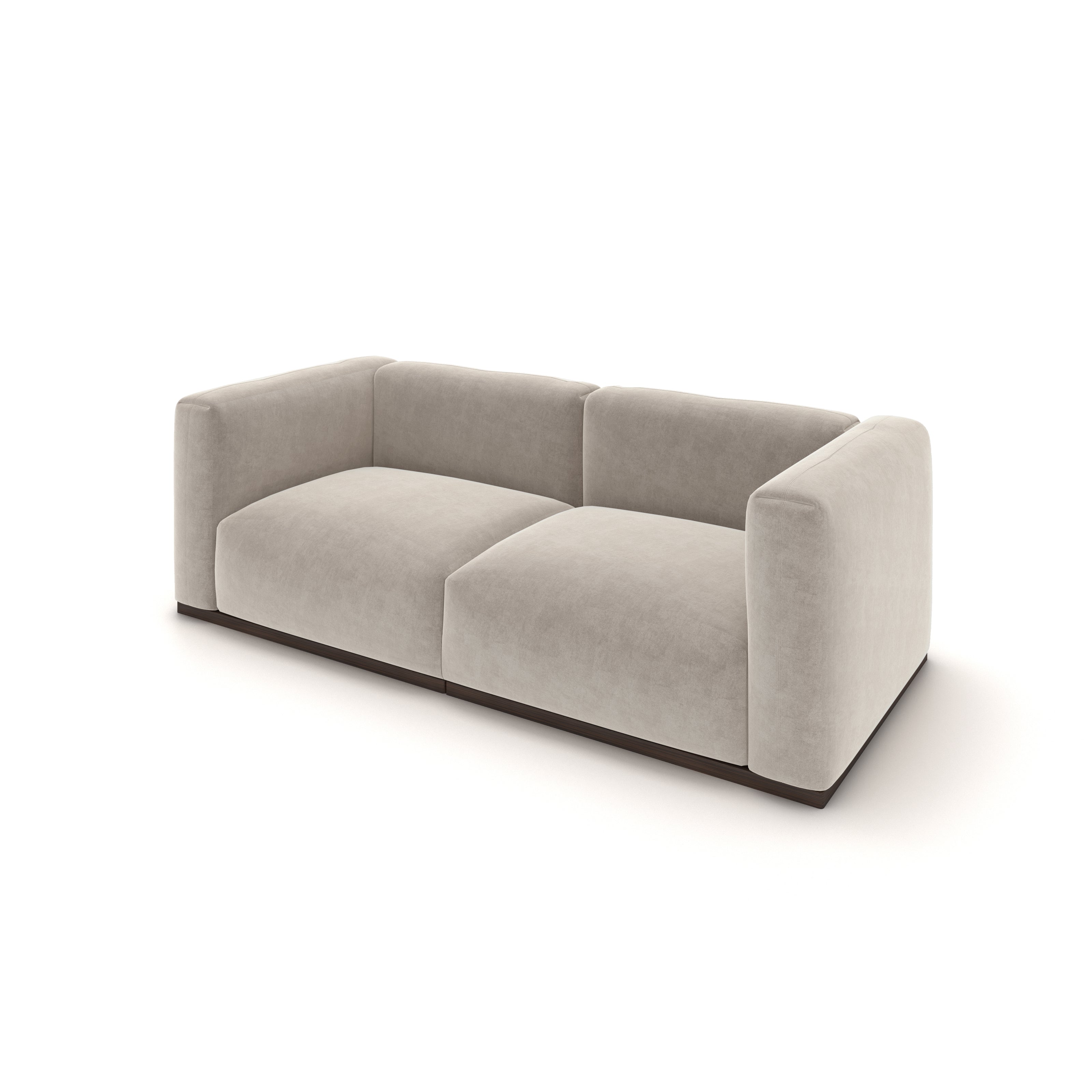 Charlotte Modular Sofa – Velvet Collection – Alabaster