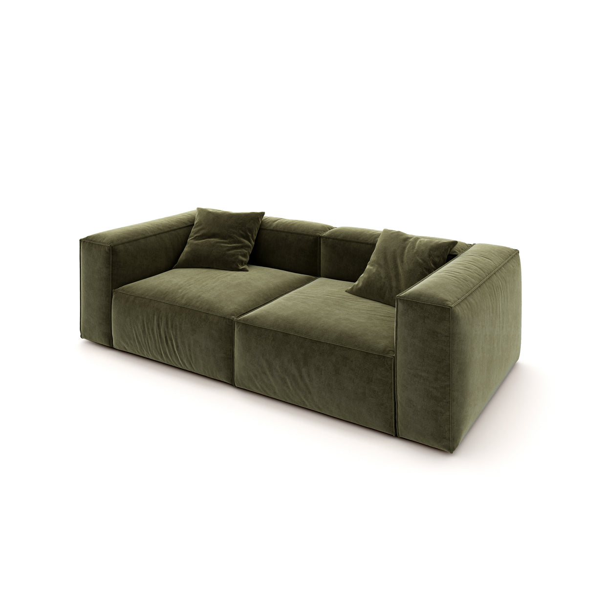 Eleanor Modular Sofa – Velvet Collection – Olive
