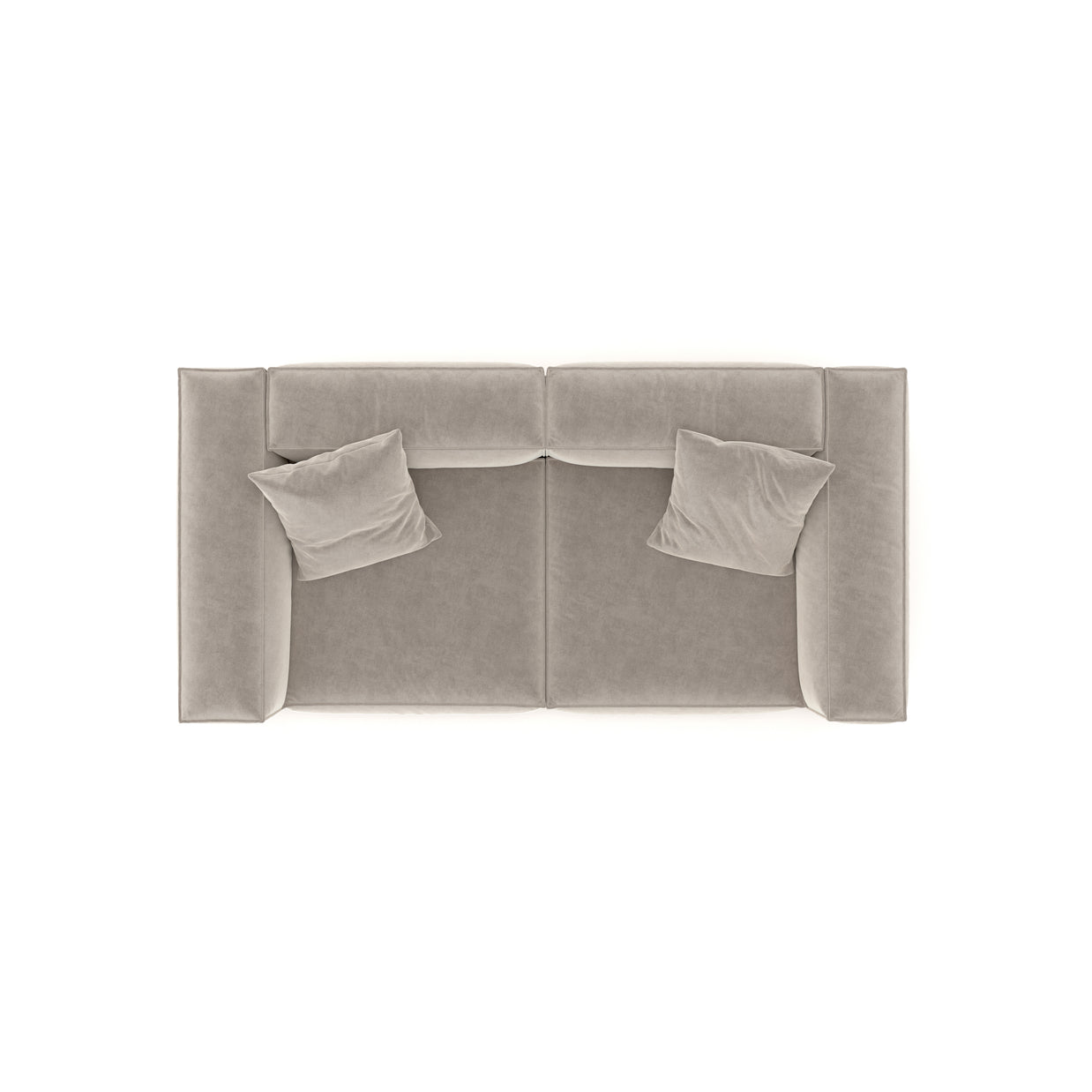 Eleanor Modular Sofa – Velvet Collection – Alabaster