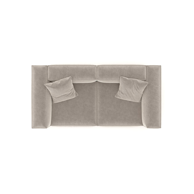 Eleanor Modular Sofa – Velvet Collection – Alabaster