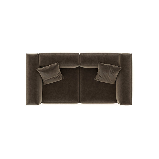 Eleanor Modular Sofa – Velvet Collection – Mocha