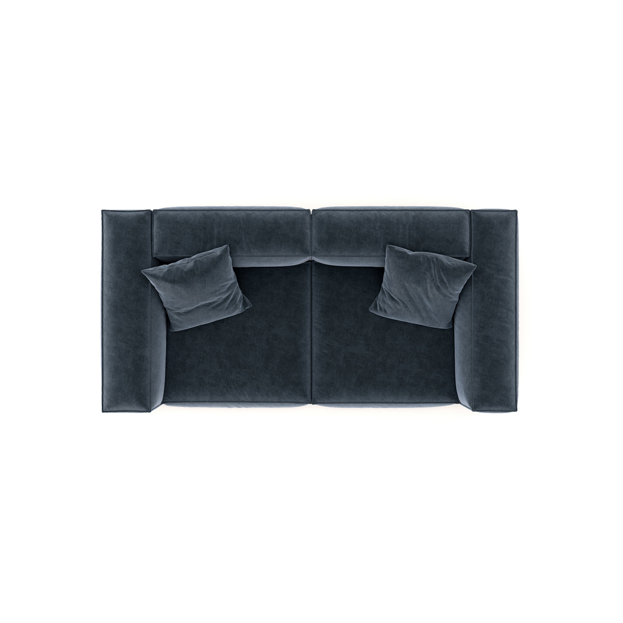 Eleanor Modular Sofa – Velvet Collection – Oxford Blue