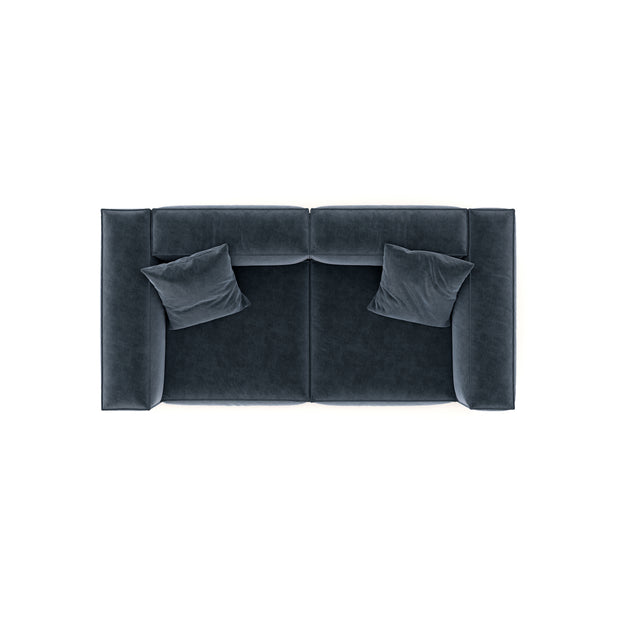 Eleanor Modular Sofa – Velvet Collection – Oxford Blue