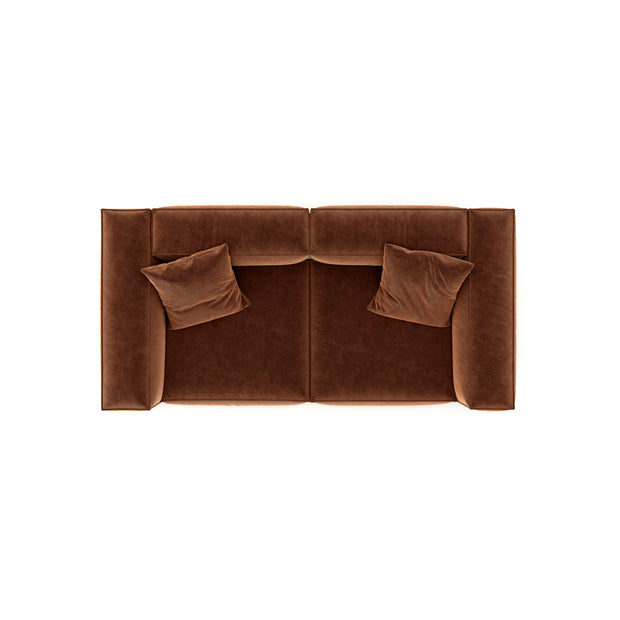 Eleanor Modular Sofa – Velvet Collection – Copper