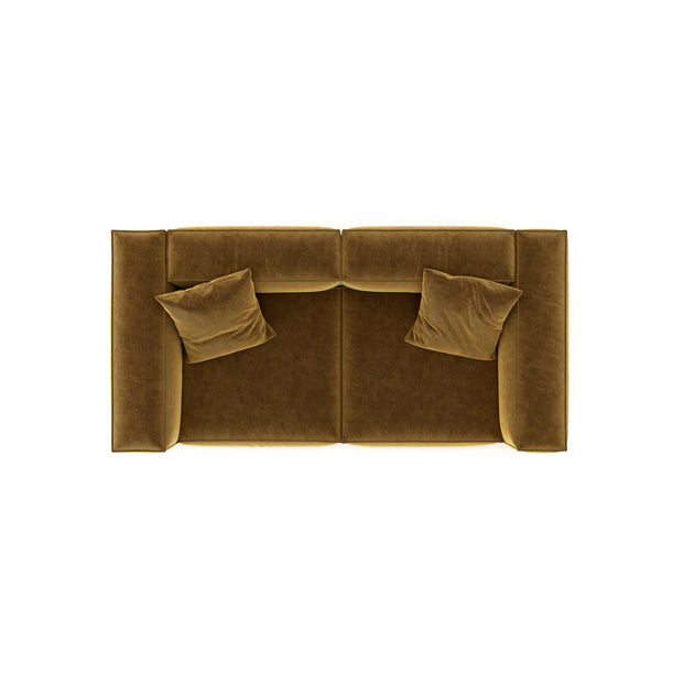 Eleanor Modular Sofa – Velvet Collection – Ochre