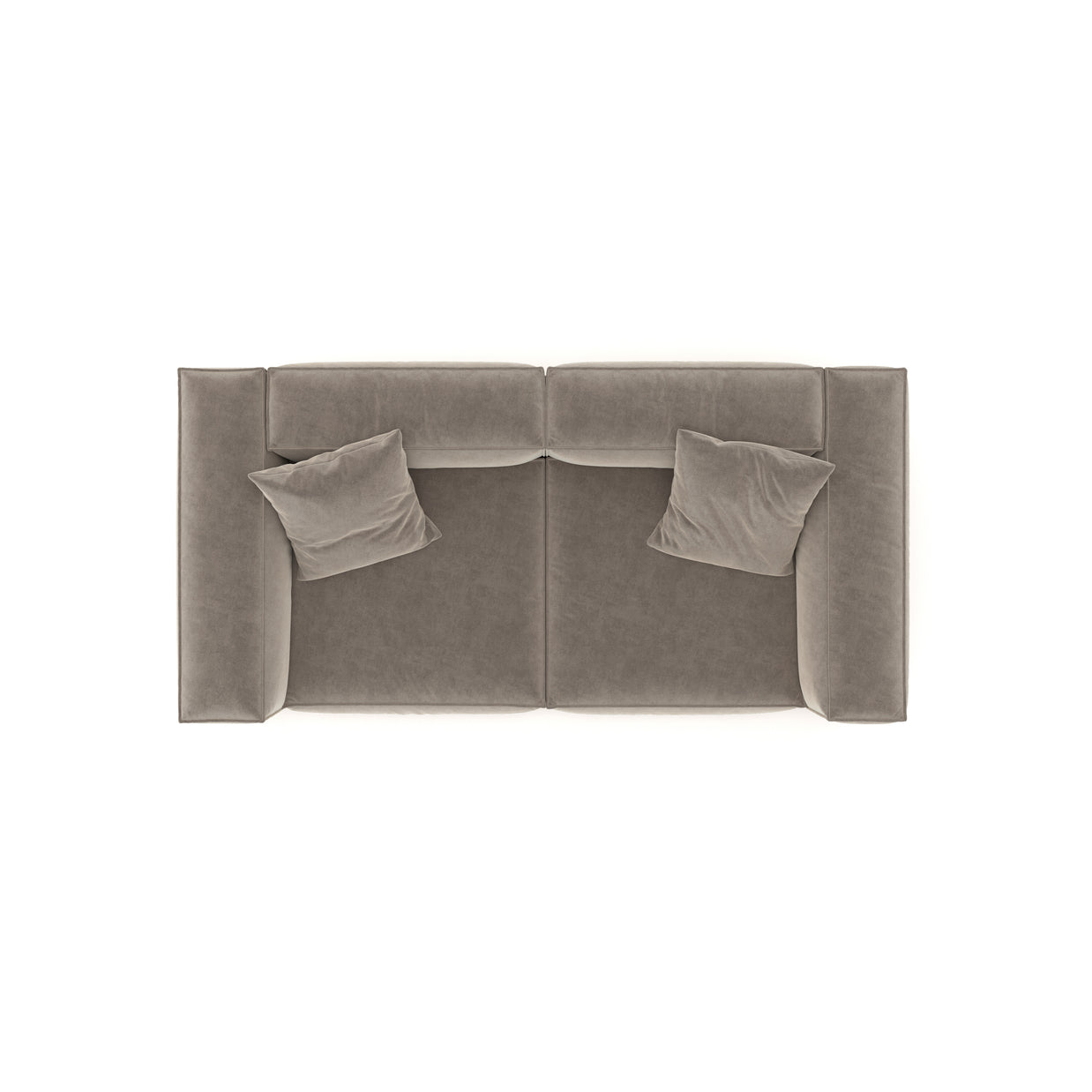 Eleanor Modular Sofa – Velvet Collection – Champagne