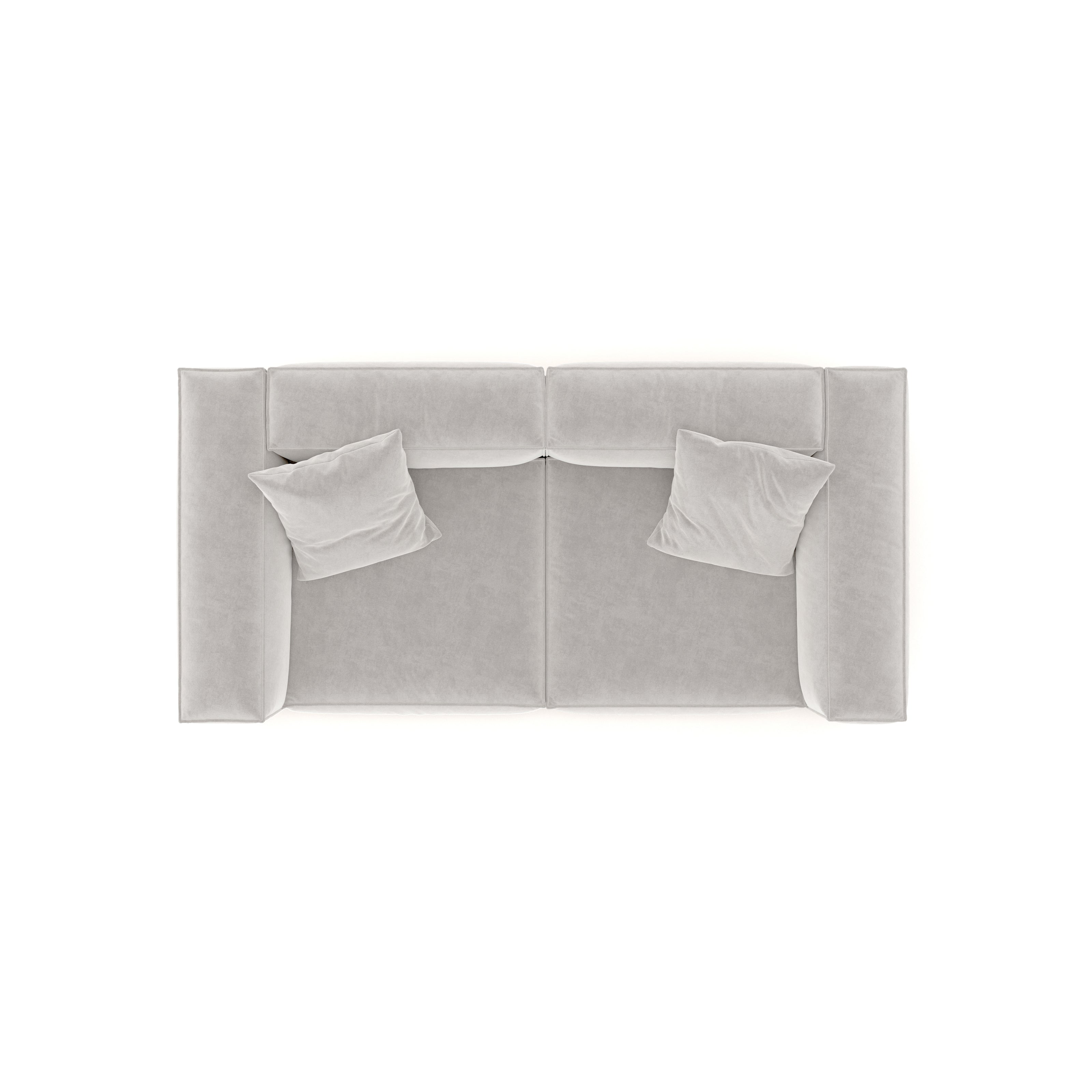 Eleanor Modular Sofa – Velvet Collection – Pearl