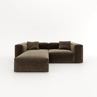 Eleanor Modular Sofa – Velvet Collection – Mocha