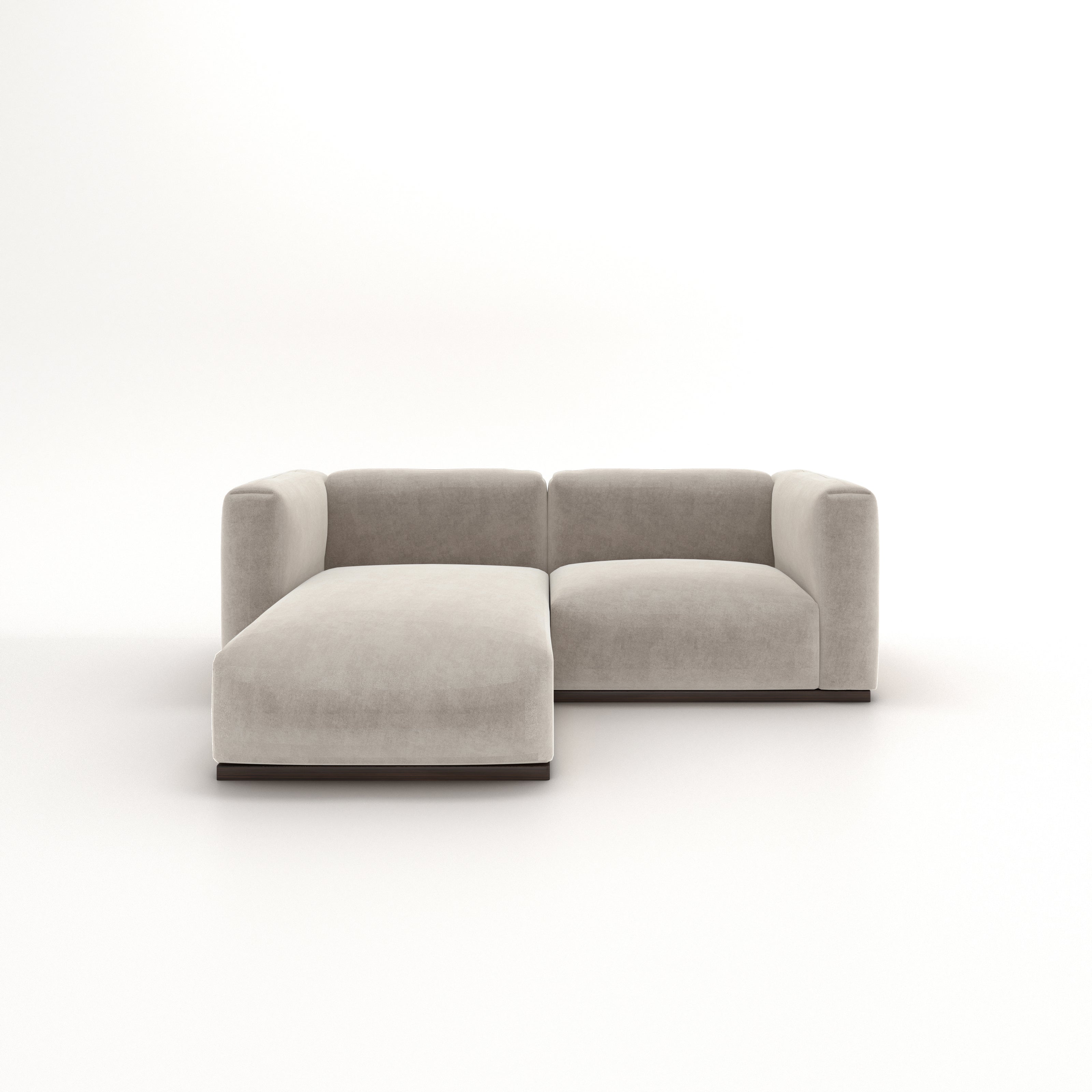 Charlotte Modular Sofa – Velvet Collection – Alabaster