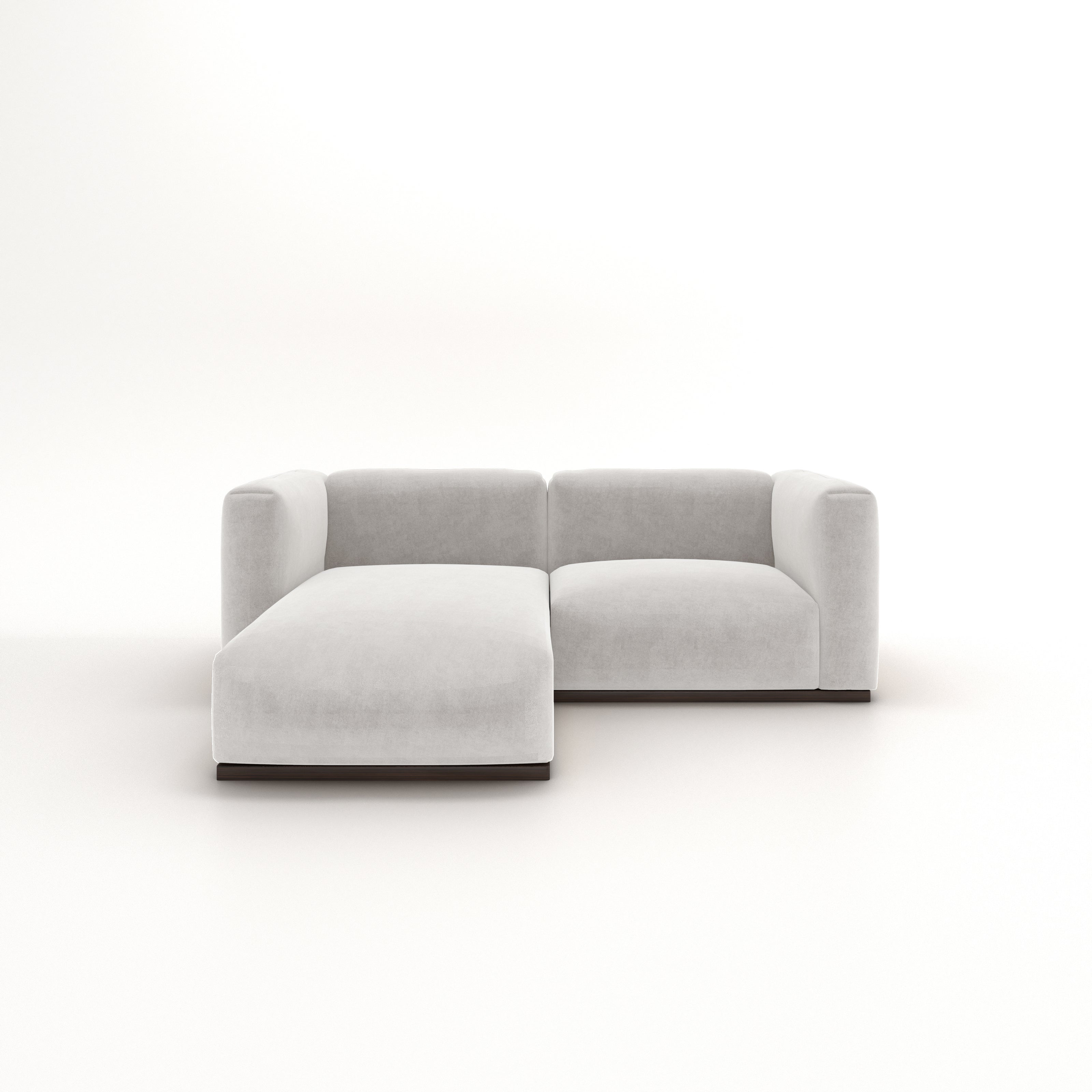 Charlotte Modular Sofa – Velvet Collection – Pearl