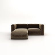 Charlotte Modular Sofa – Velvet Collection – Mocha