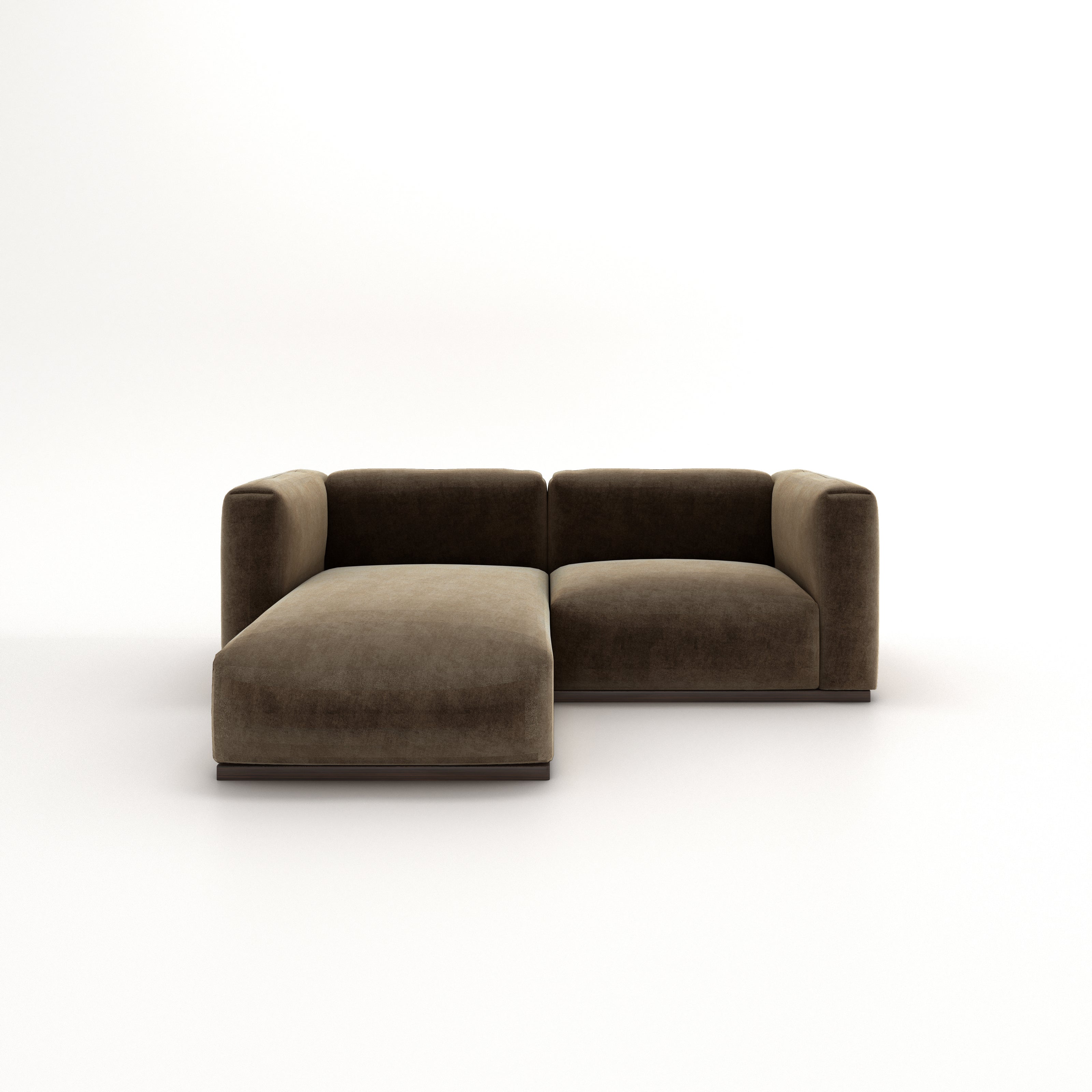 Charlotte Modular Sofa – Velvet Collection – Mocha