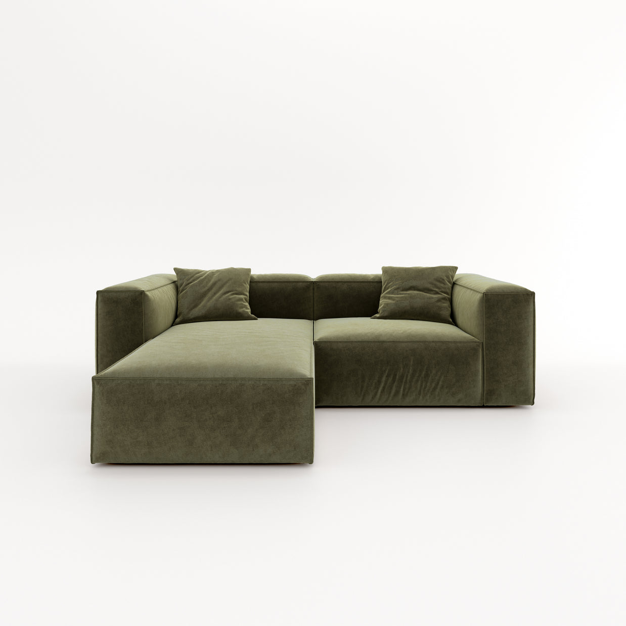 Eleanor Modular Sofa – Velvet Collection – Olive