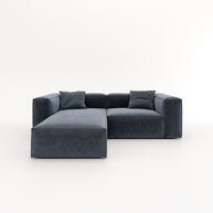 Eleanor Modular Sofa – Velvet Collection – Oxford Blue