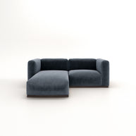 Charlotte Modular Sofa – Velvet Collection – Oxford Blue