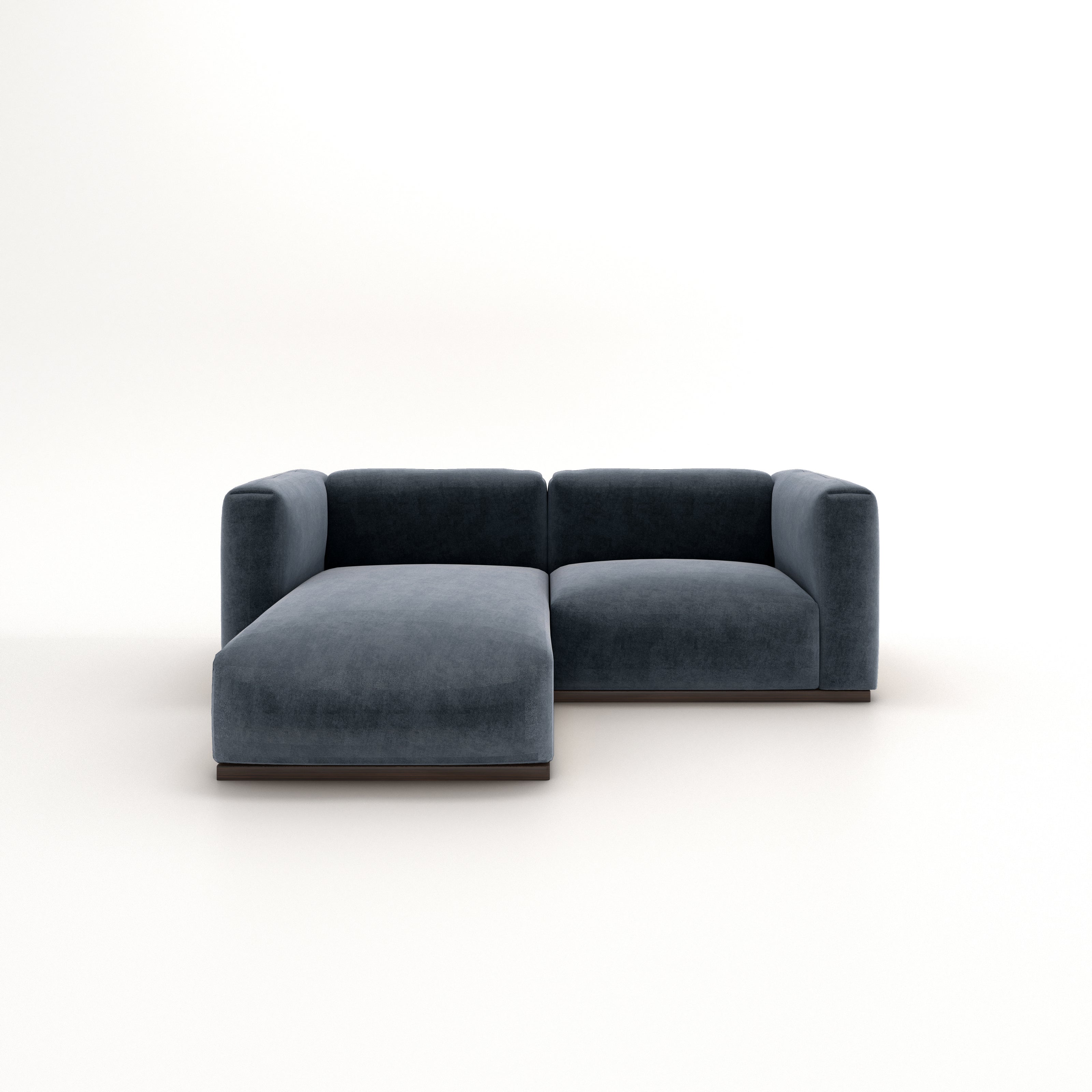 Charlotte Modular Sofa – Velvet Collection – Oxford Blue
