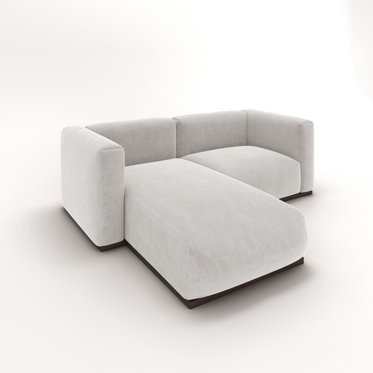Charlotte Modular Sofa – Velvet Collection – Pearl