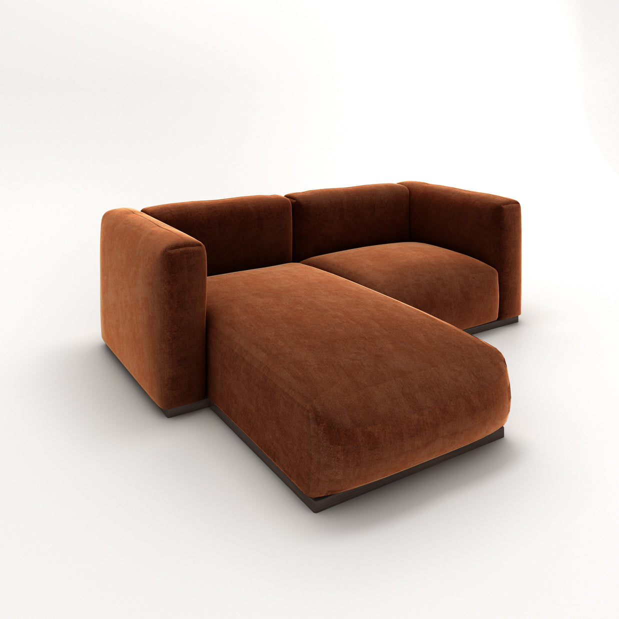 Charlotte Modular Sofa – Velvet Collection – Copper