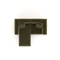 Eleanor Modular Sofa – Velvet Collection – Olive
