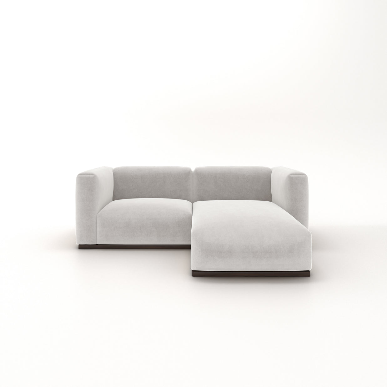 Charlotte Modular Sofa – Velvet Collection – Pearl