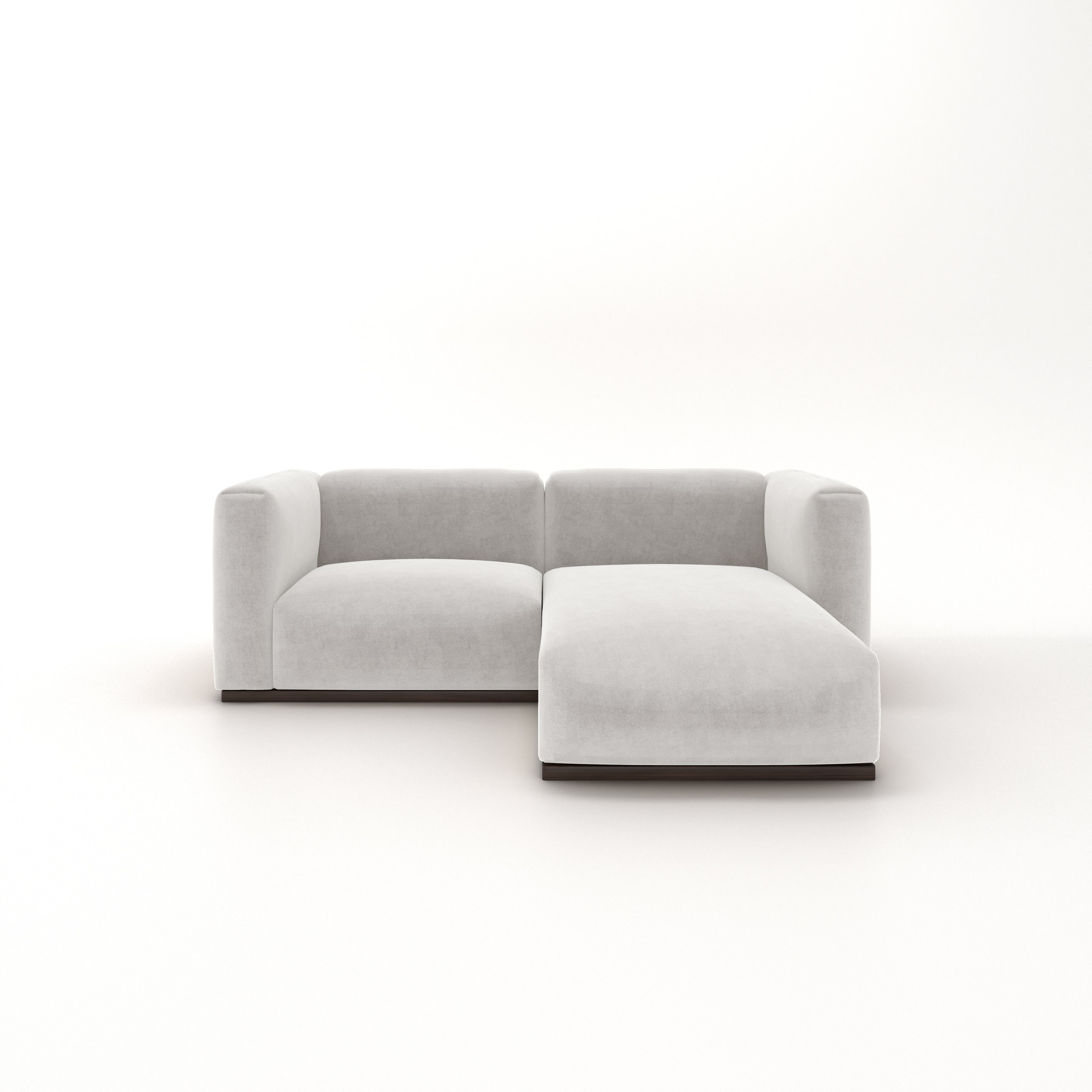 Charlotte Modular Sofa – Velvet Collection – Pearl