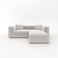 Eleanor Modular Sofa – Velvet Collection – Pearl