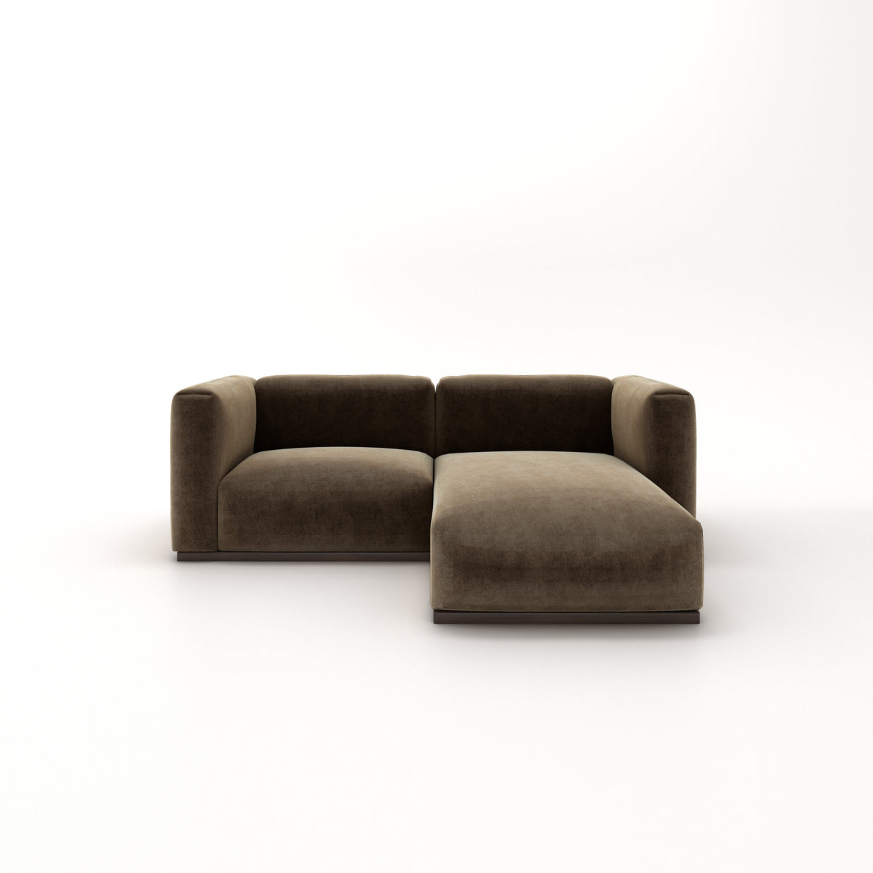 Charlotte Modular Sofa – Velvet Collection – Mocha