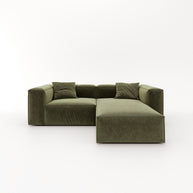 Eleanor Modular Sofa – Velvet Collection – Olive
