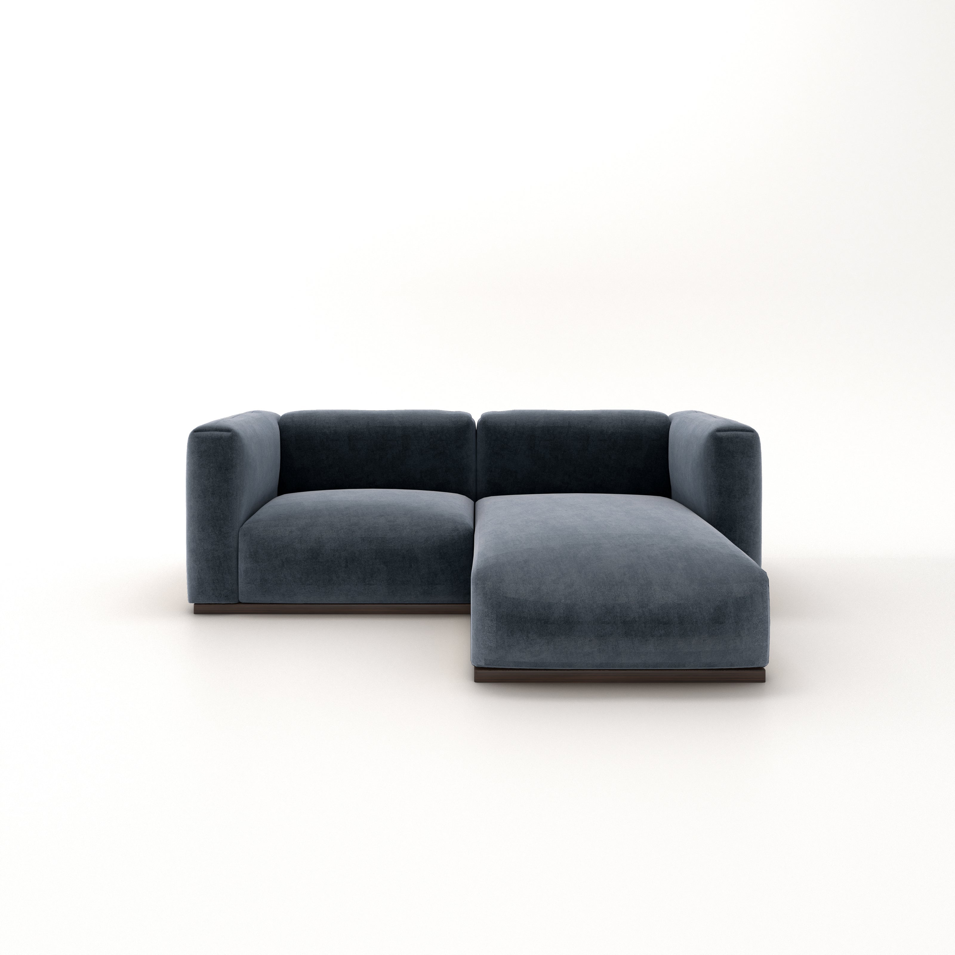 Charlotte Modular Sofa – Velvet Collection – Oxford Blue