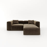 Eleanor Modular Sofa – Velvet Collection – Mocha