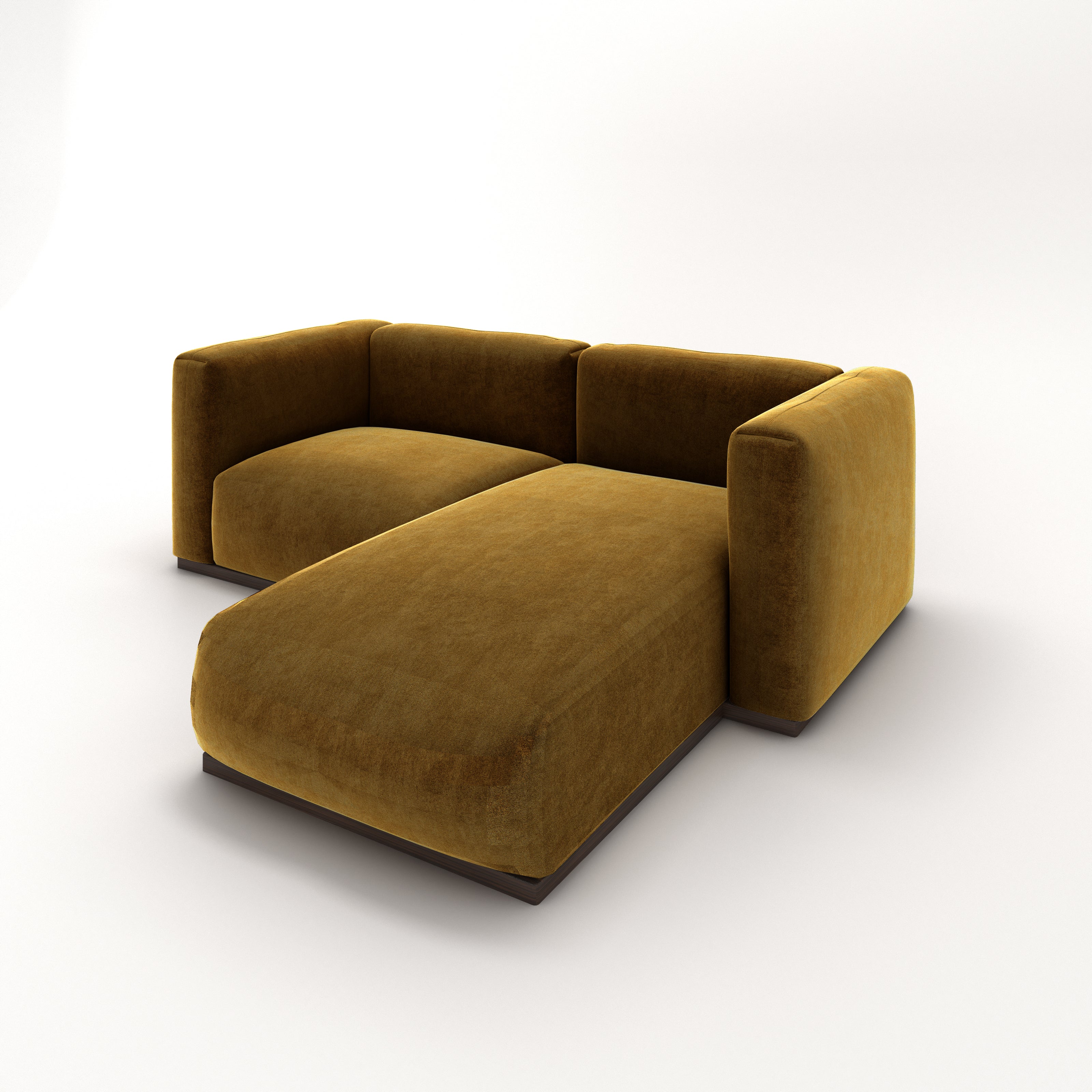 Charlotte Modular Sofa – Velvet Collection – Ochre