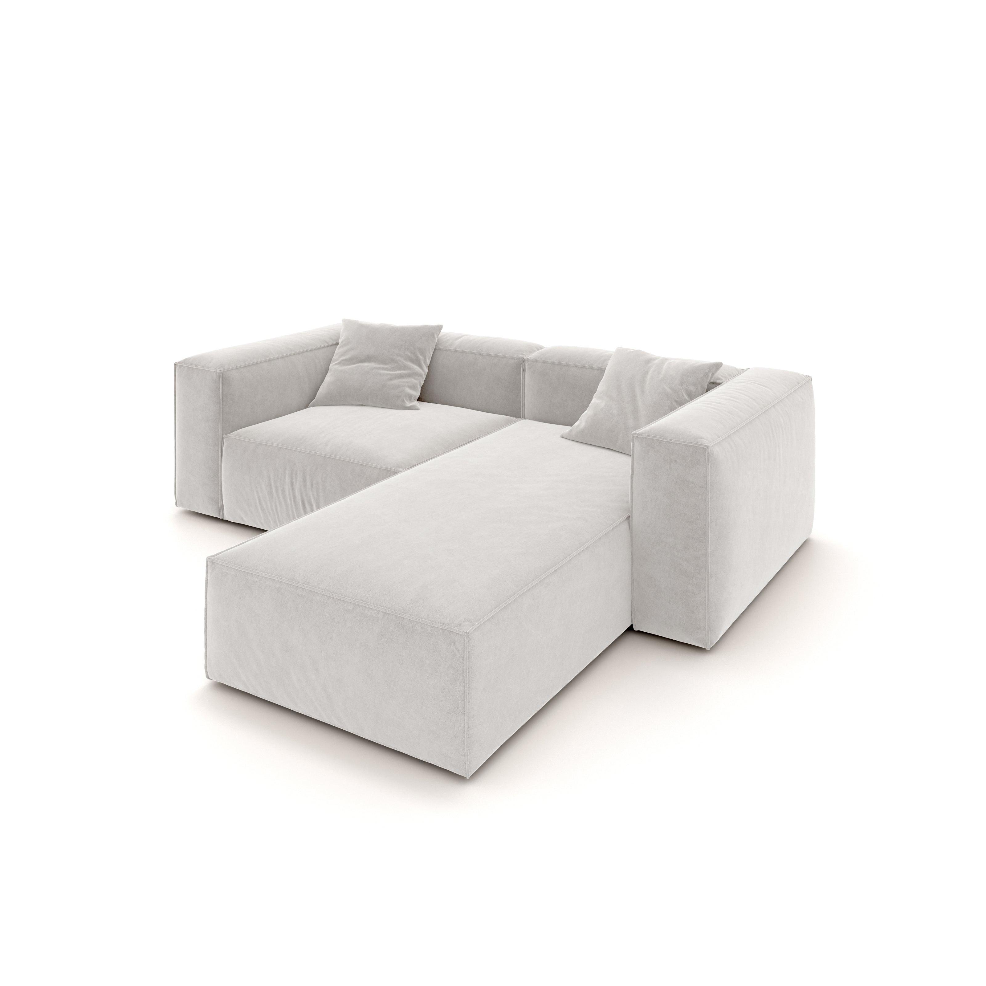 Eleanor Modular Sofa – Velvet Collection – Pearl