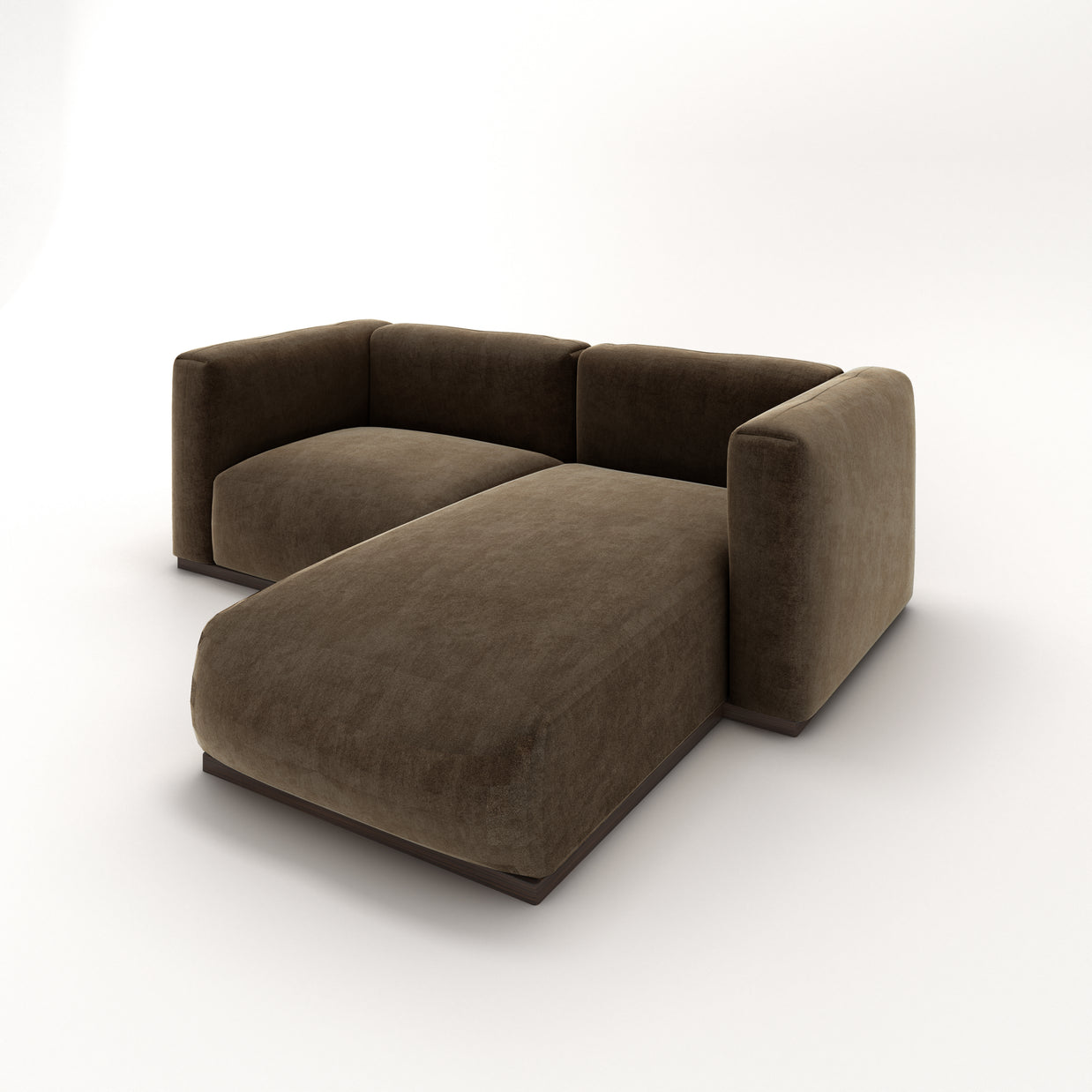 Charlotte Modular Sofa – Velvet Collection – Mocha