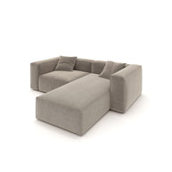 Eleanor Modular Sofa – Velvet Collection – Champagne
