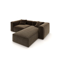 Eleanor Modular Sofa – Velvet Collection – Mocha