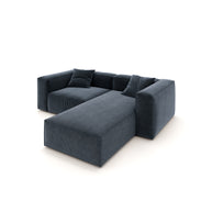 Eleanor Modular Sofa – Velvet Collection – Oxford Blue