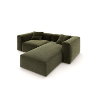 Eleanor Modular Sofa – Velvet Collection – Olive
