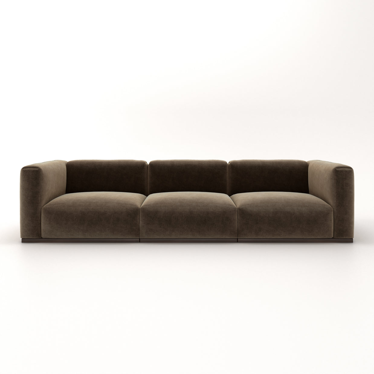 Charlotte Modular Sofa – Velvet Collection – Mocha