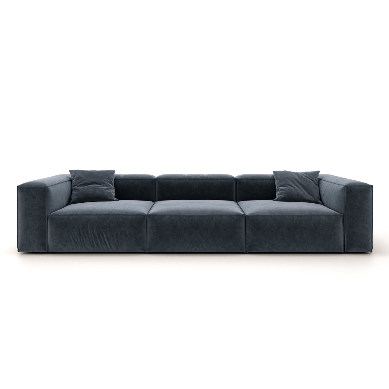 Eleanor Modular Sofa – Velvet Collection – Oxford Blue