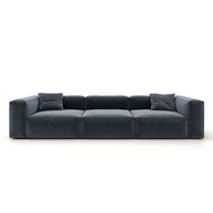 Eleanor Modular Sofa – Velvet Collection – Oxford Blue
