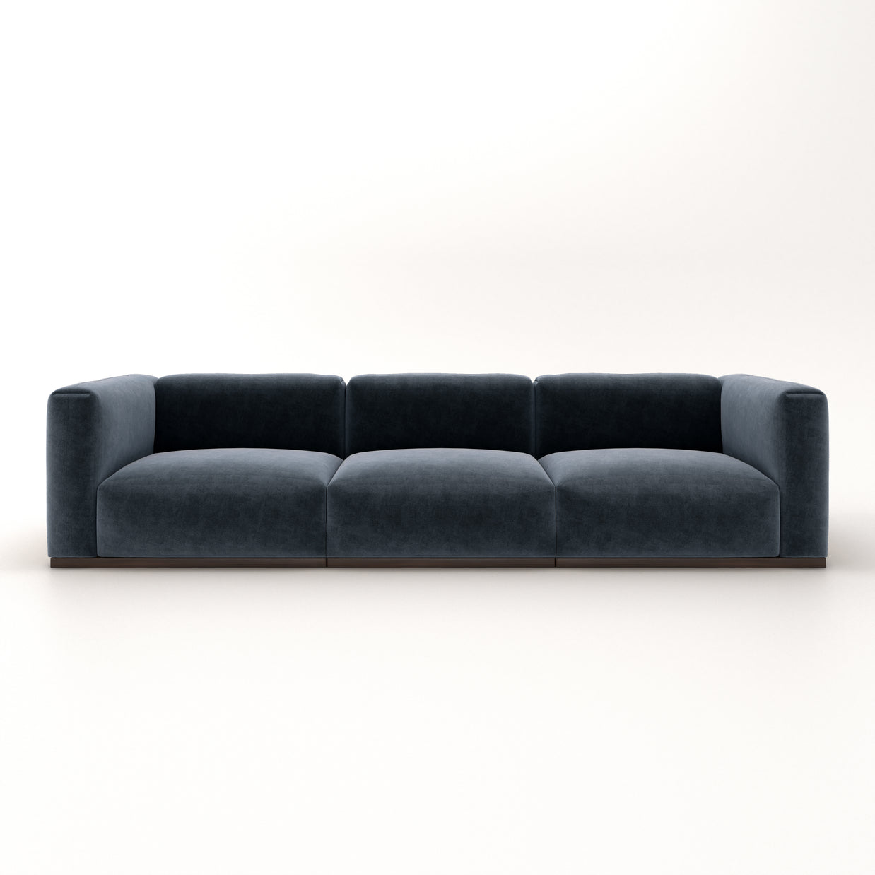 Charlotte Modular Sofa – Velvet Collection – Oxford Blue
