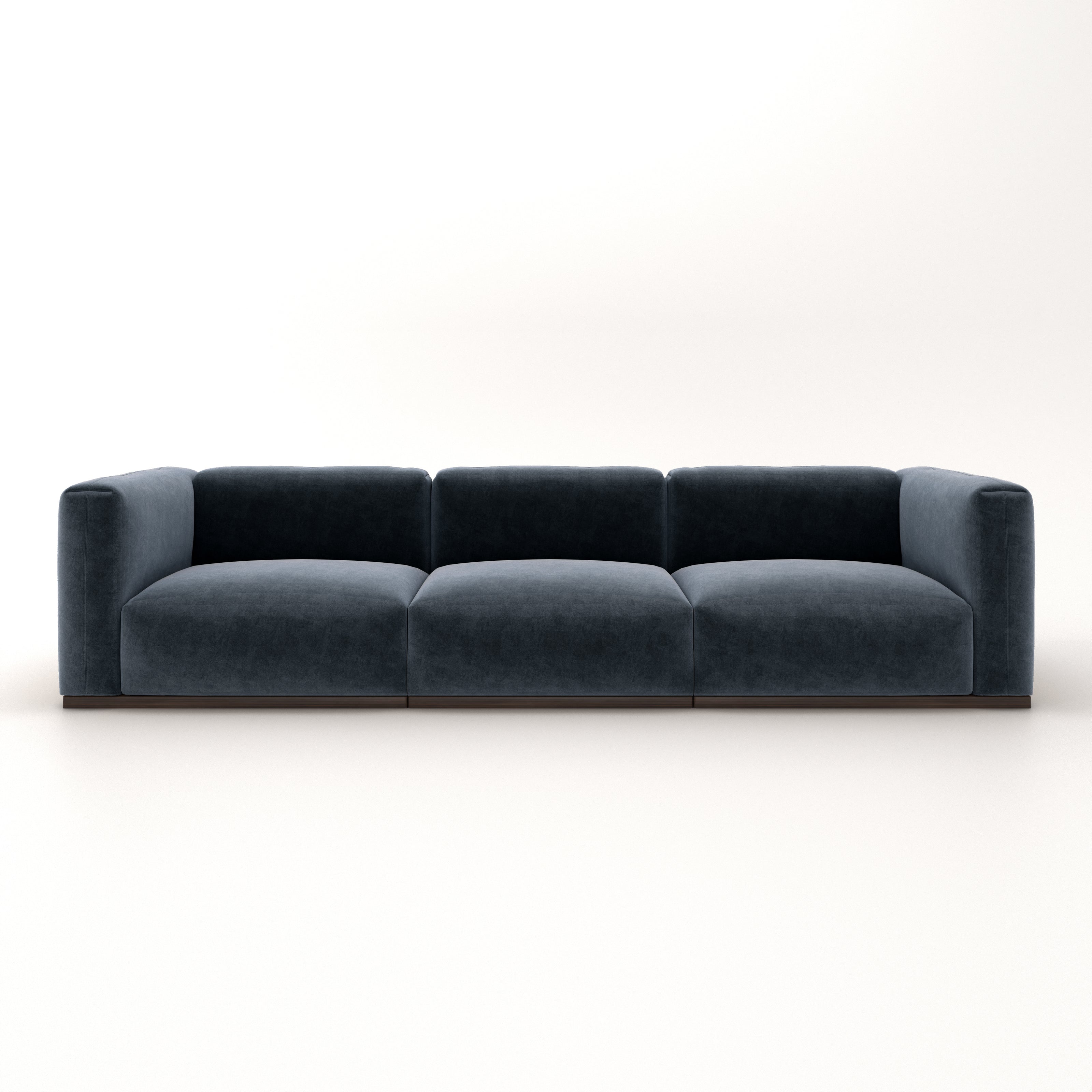 Charlotte Modular Sofa – Velvet Collection – Oxford Blue