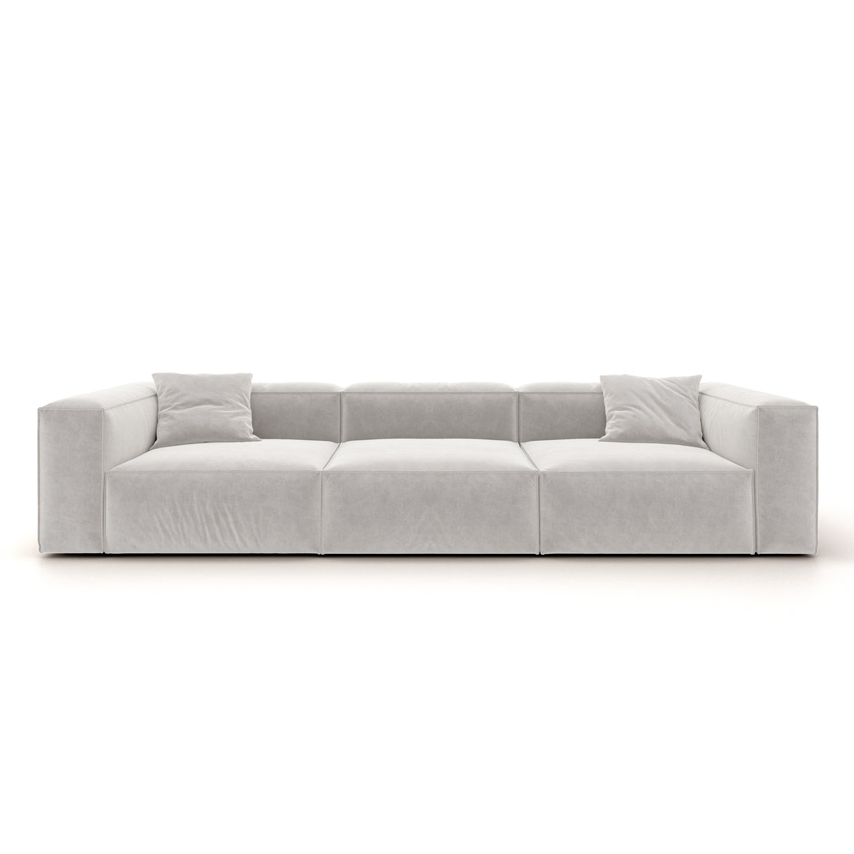Eleanor Modular Sofa – Velvet Collection – Pearl